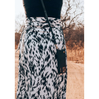 Slimline Leather Phone/Bag Strap Black